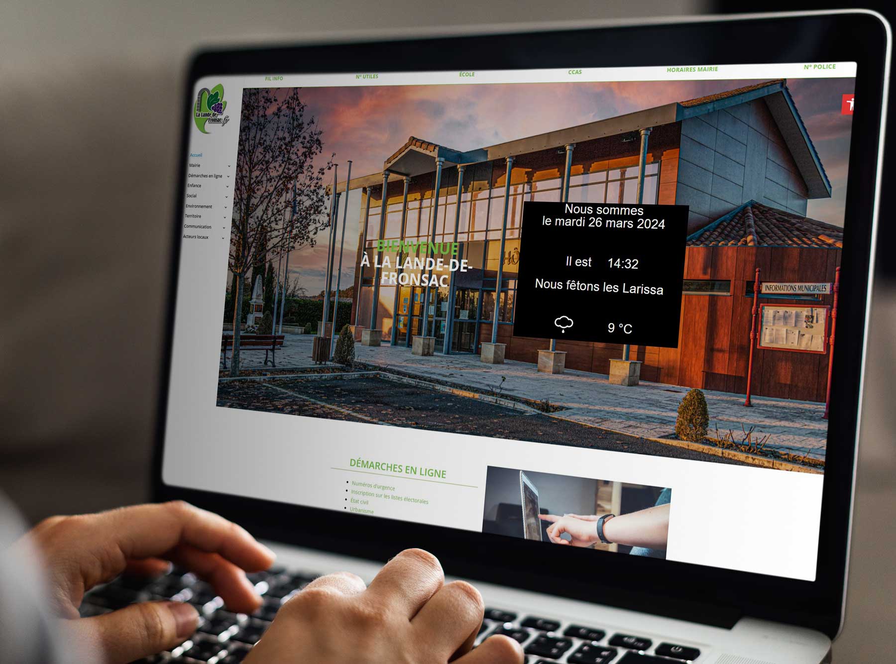 La Lande de Fronsac — site municipal et magazine