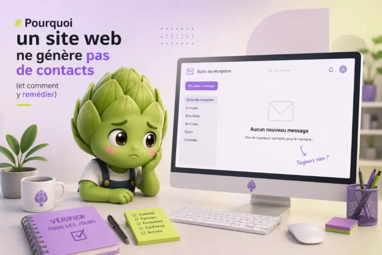 Pourquoi un site web ne génère pas de contacts (et comment y remédier)