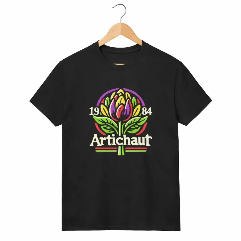 Page d'accueil de la boutique en ligne Artichaut de Paris, t-shirts brodés en coton biologique